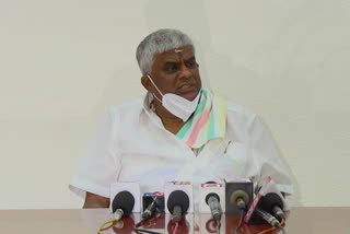 ex minister hd revanna pressmeet in hassan