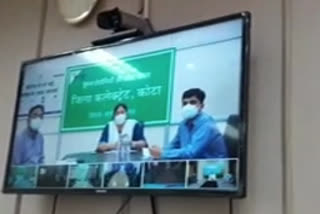 Transport Commissioner Mahendra Soni did video conferencing