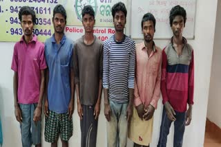 6 member thief gang arrested by berhampur police