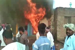 Fire at Groceries Shop in Hubli