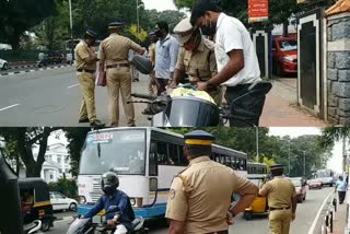 തിരുവനന്തപുരം  തിരുവനന്തപുരം വാര്‍ത്തകള്‍  സംസ്ഥാനത്ത് ഇന്ന് മുതല്‍ കര്‍ഫ്യൂ  night curfew begins from today  police tightens checking across the state  thiruvanathapuram  thiruvanathapuram latest news