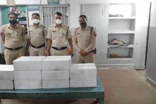 confiscated illegal liquor