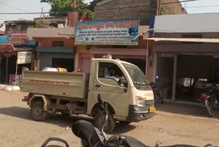 Dead bodies being taken in garbage vehicles