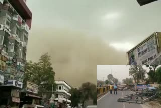 Heavy storm in jhunjhunu,  jhunjhunu news