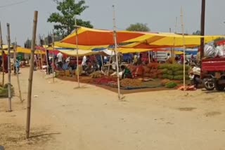 Corona effect at markets in Ranchi