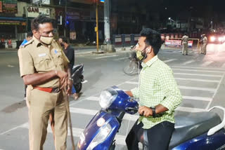 chennai Police alerted those who violated the night curfew