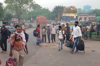 No arrangement for corona testing in Giridih bus stop