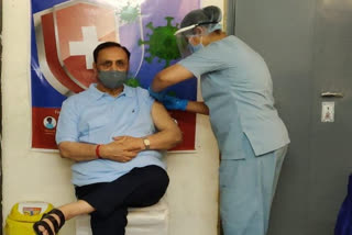 Gujarat CM Vijay Rupani gets 1st dose of Covid vaccine