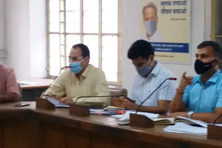 ऑक्सीजन उत्पादन कोरोना संक्रमित बैठक  , meeting in Jaipur District Collectorate