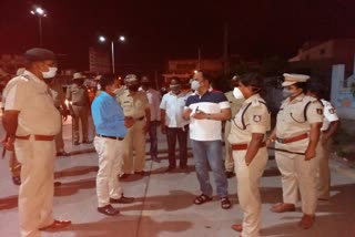 Night curfew in chamarajanagar; DC, SP City rounds