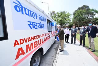 India gifts 39 ambulances, 6 school buses to Nepal