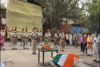 last rites of Mevalal Chaudhary