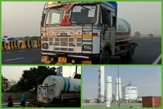 oxygen tanker left for delhi hospitals