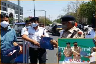 jaipur traffic police,  corona kit