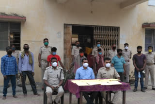 9 people arrested for stealing pipes in chaibasa
