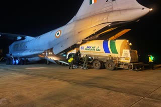 Indian Air Force airlifted oxygen tanks to Panagarh