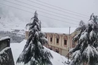 chamoli snowfall