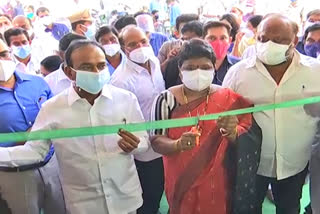 Minister Itala Rajender inaugurated the Oxygen Production Center