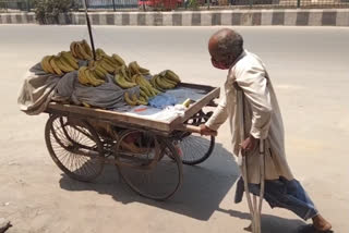 60 year old disabled man earning livelihood for his family