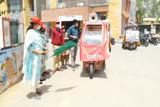 Jhunjhunu Corona Awareness Chariot