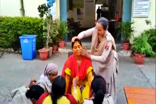 'Haldi' ceremony of a woman police constable held at station premises