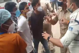 Doctors and policemen clash with each other