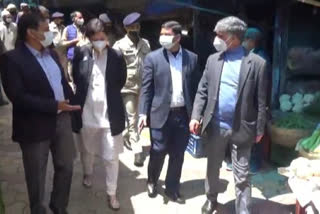 DC Aditya Negi inspects markets in Shimla