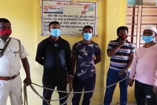 4 gambler_arrested by police At Hojai district