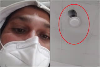 MP hospital  'Corona se dar nahi lagta, fan se lagta hai'  coronavirus mayhem  Chhindawara youth viral video  fan in covid ward  വൈറലായി യുവാവിന്‍റെ വീഡിയോ  മധ്യപ്രദേശ് കൊവിഡ്  കൊവിഡ് വ്യാപനം  ഇന്ത്യ കൊവിഡ്