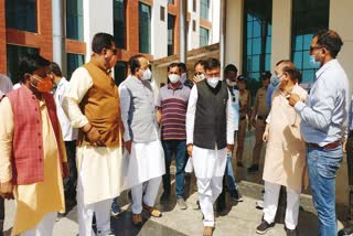 mp-ajay-bhatt-inspects-covid-care-centers-in-udham-singh-nagar