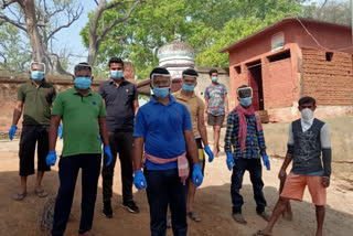 youth cleaned crematorium in giridih