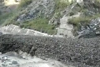 Landslides block highway in Kinnaur, Himachal