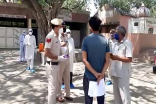corona patient found outside bhiwani civil hospital