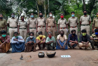 men arrested for hunting at coimbatore