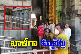 very less devotees in tirumala