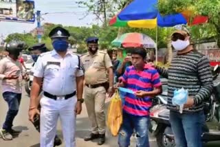 raid at siliguri against not wearing mask