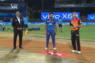 ipl 2021 : Sunrisers Hyderabad vs Delhi Capitals toss report