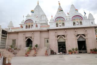 Temple construction work is going on fast