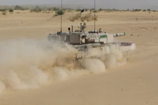 Indian Army conducts firepower display at Pokhran Firing Range