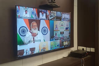 PM Modi present through video conferencing