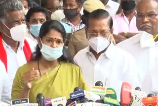 Other parts of Sterlite plant should not be operated for any reason said dmk mp Kanimozhi