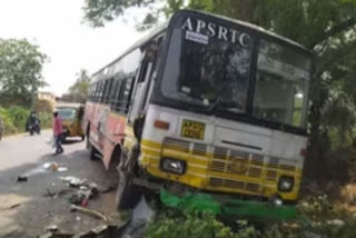 accident to rtc bus