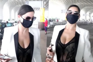 WATCH: Nora Fatehi turns heads in boss lady look at airport