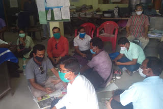 School teachers protest at ADI office in Bangaon for not paying one month salary in north 24 pargana