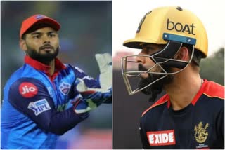 delhi vs bengalore, virat kohli, rishabh pant