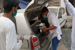 rozedaar delivering free oxygen cylinders