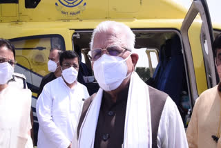 manohar lal visit panipat covid 19 hospital