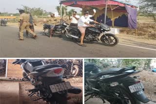 காவல்துறையினரிடம் ரகளை: இருசக்கர வாகனங்கள் பறிமுதல்!