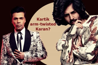 Kartik Aaryan and Karan Johar