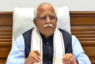 manohar lal khattar arrives to inspect faridabad gold field hospital